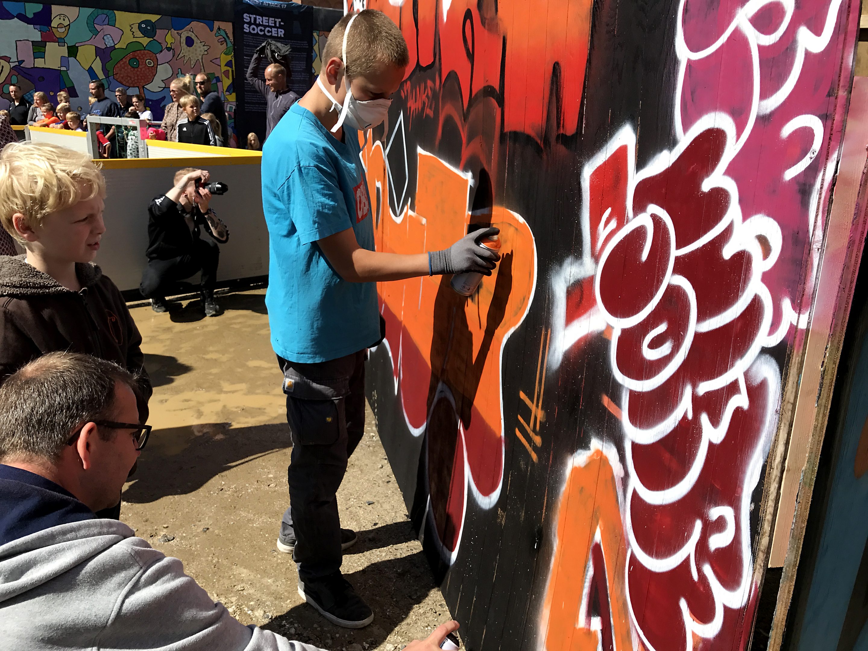 Ung graffitimaler Street Attack 2017 i silkeborg