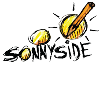 Sonnyside logo med hvid cirkel
